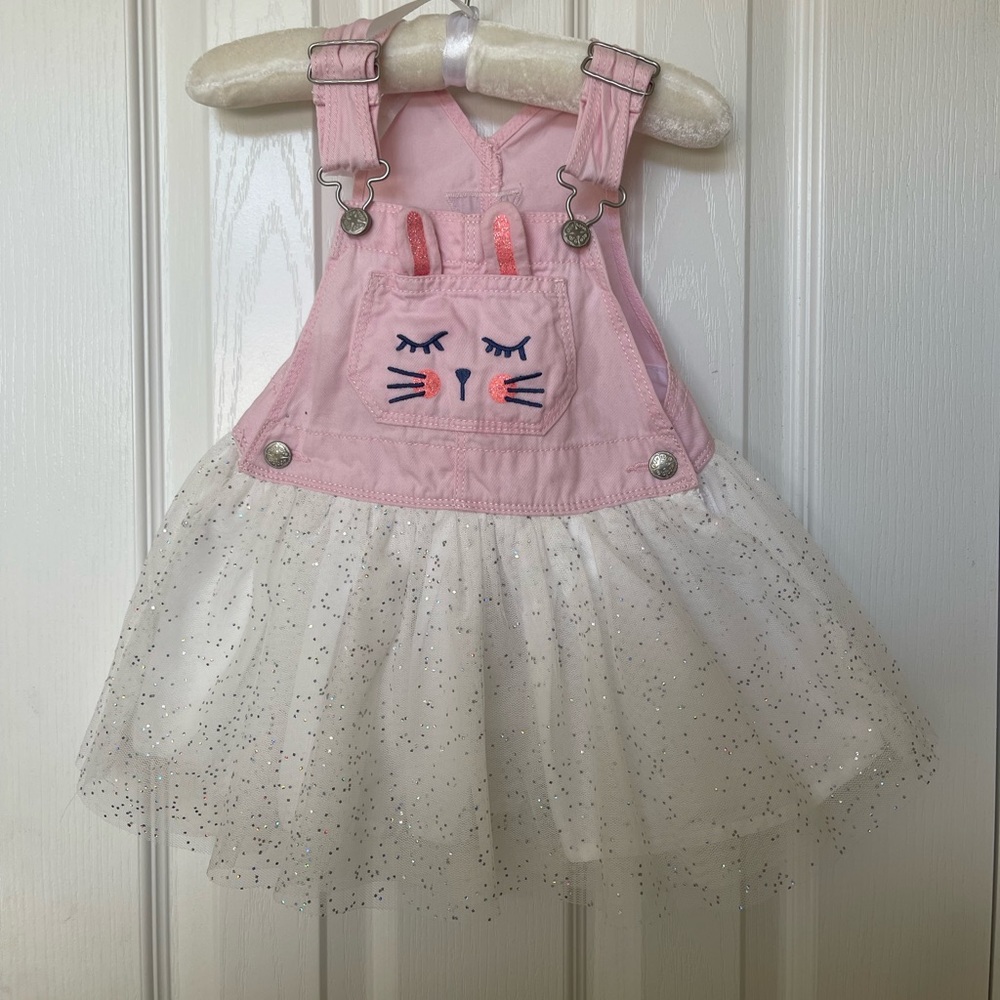 OshKosh B’gosh Baby Denim Tulle Bunny Jumper Dress